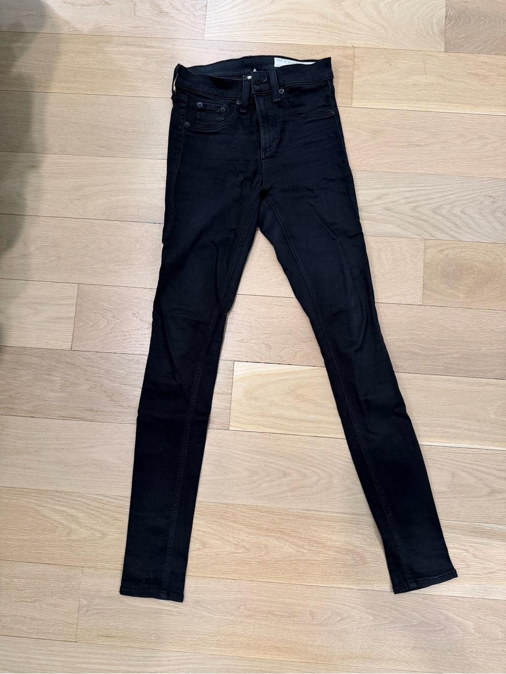 rag & bone Black Skinny High-Rise Jeans